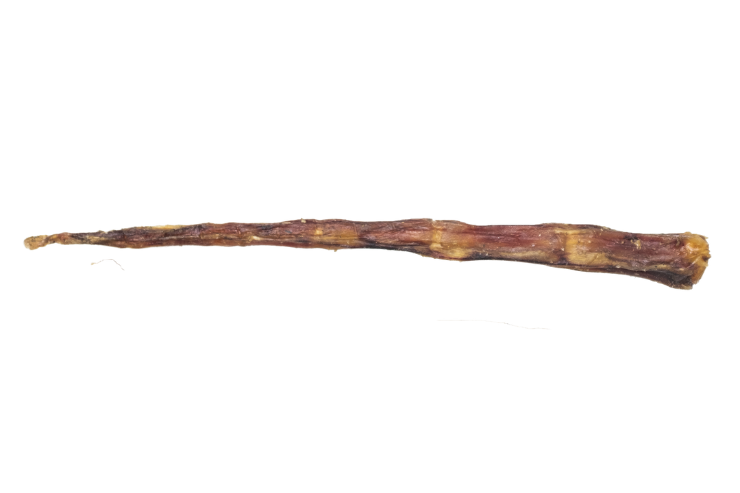 Dehydrated bull tail tip dog chew